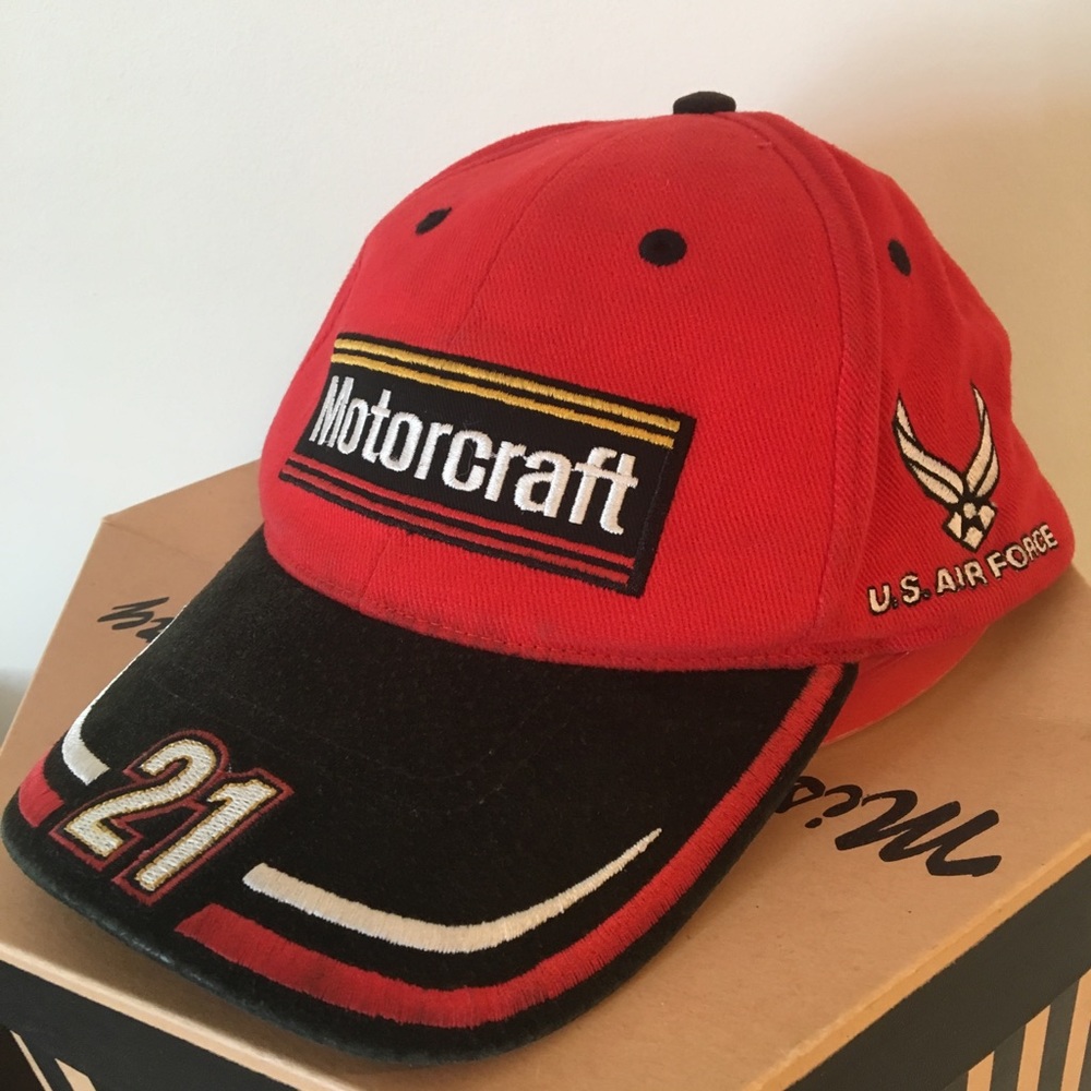 Retro U.S Air Force NASCAR Hat, Motorcraft #21